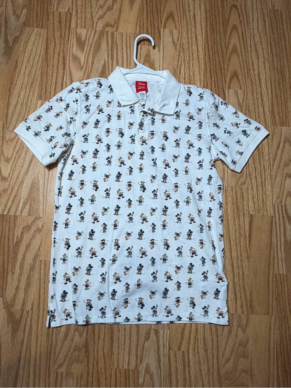 Disney Amazon Essentials Mickey Mouse Polo Shirt Youth XXL White